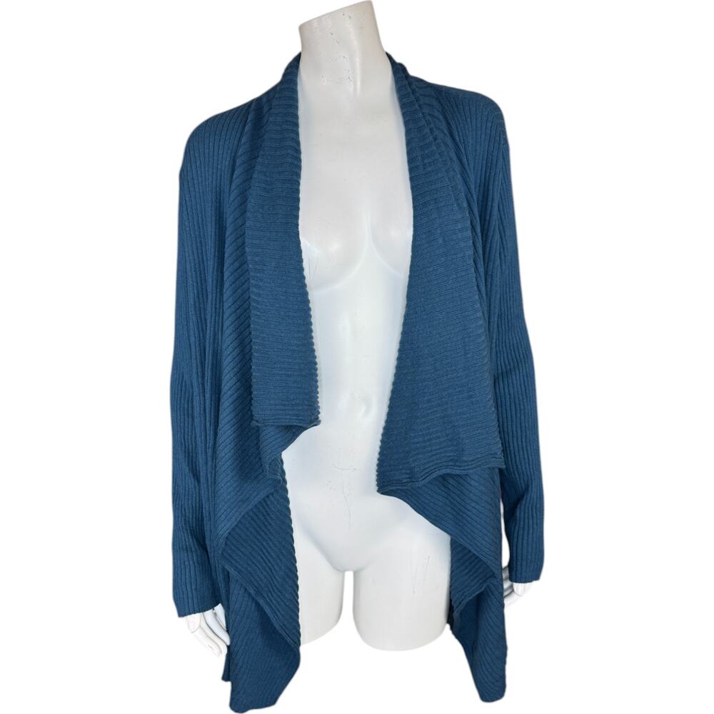 BEAUTIFUL by Lawrence‎ Zarian The Kelly Draped Cardigan Deep Teal Womens 1X